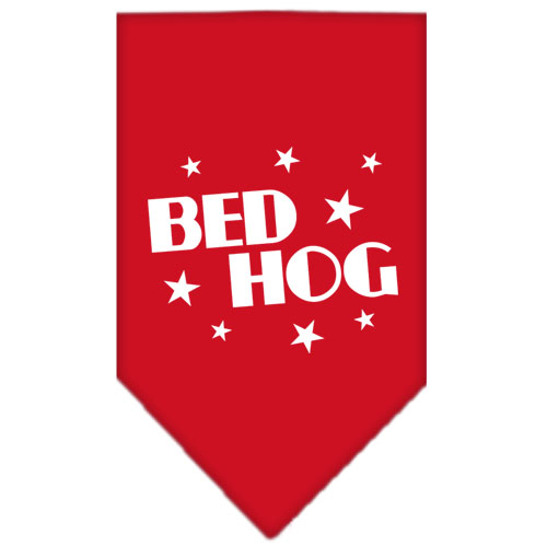 Bed Hog Screen Print Bandana Red Large